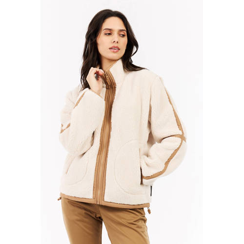 Protest teddy fleece vest PRTRed ecru camel afbeelding
