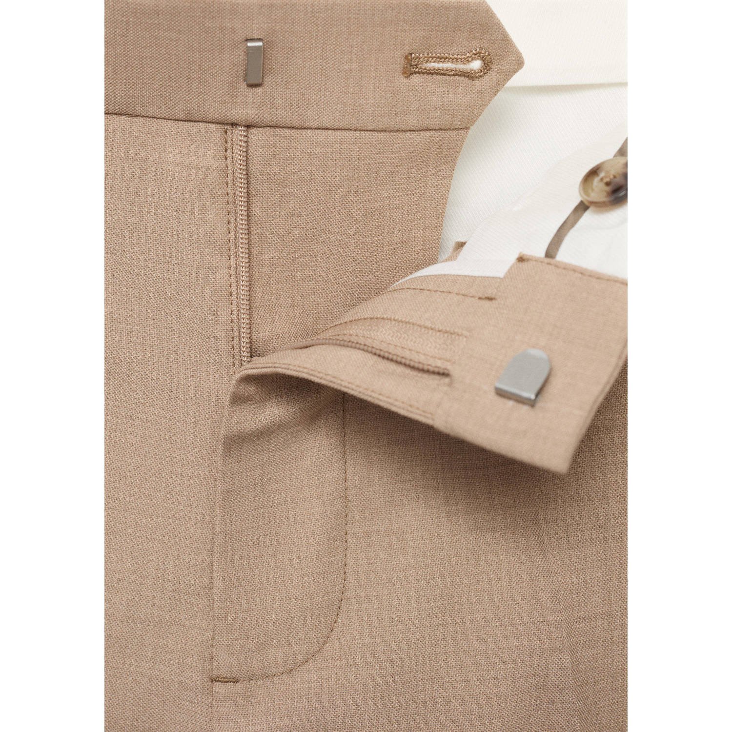 Mango Man slim pantalon beige