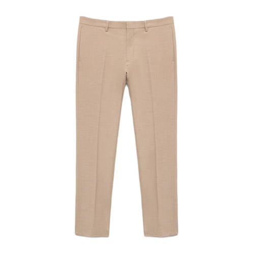 Mango Man slim pantalon beige afbeelding