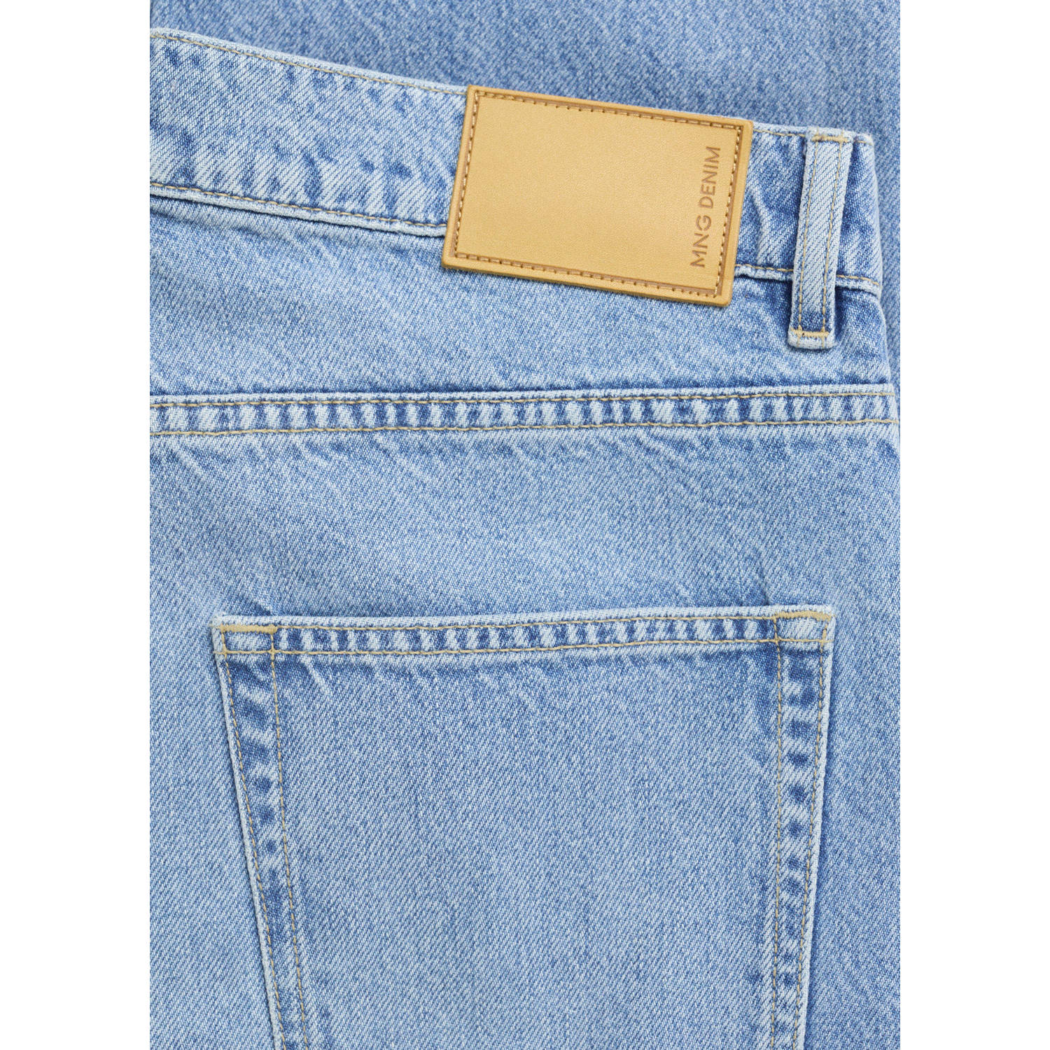Mango Man tapered jeans changeant blauw