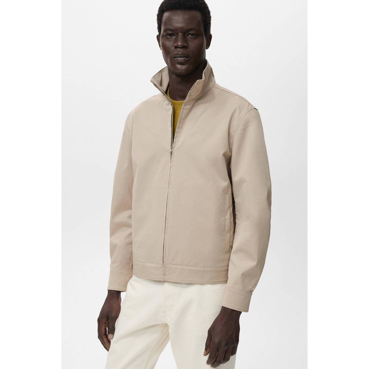 Mango Man tussenjas beige