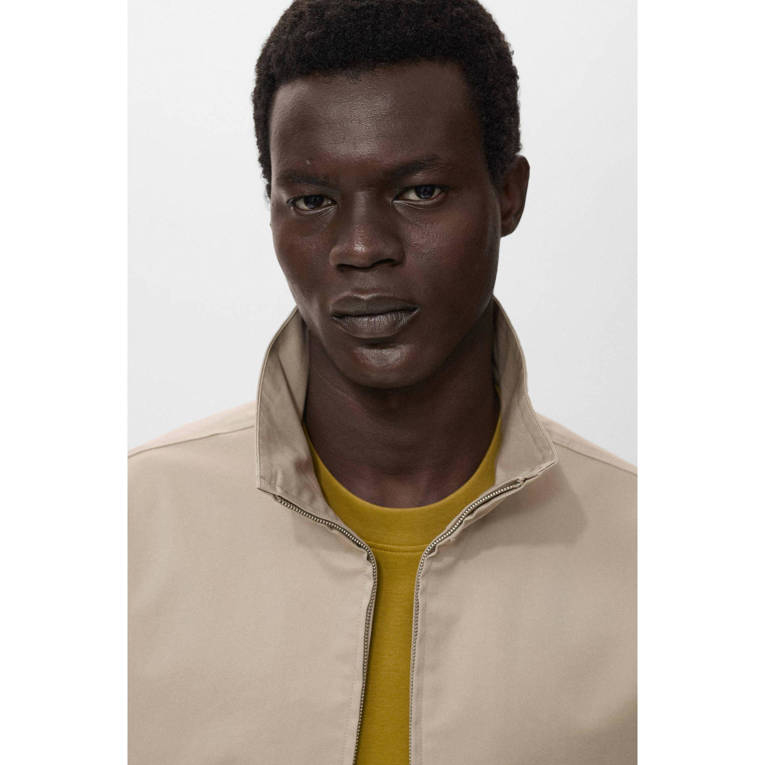 Mango Man tussenjas beige