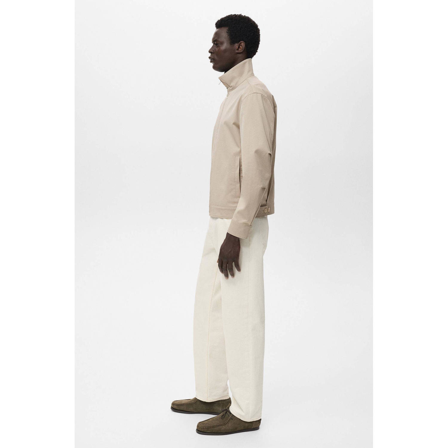 Mango Man tussenjas beige