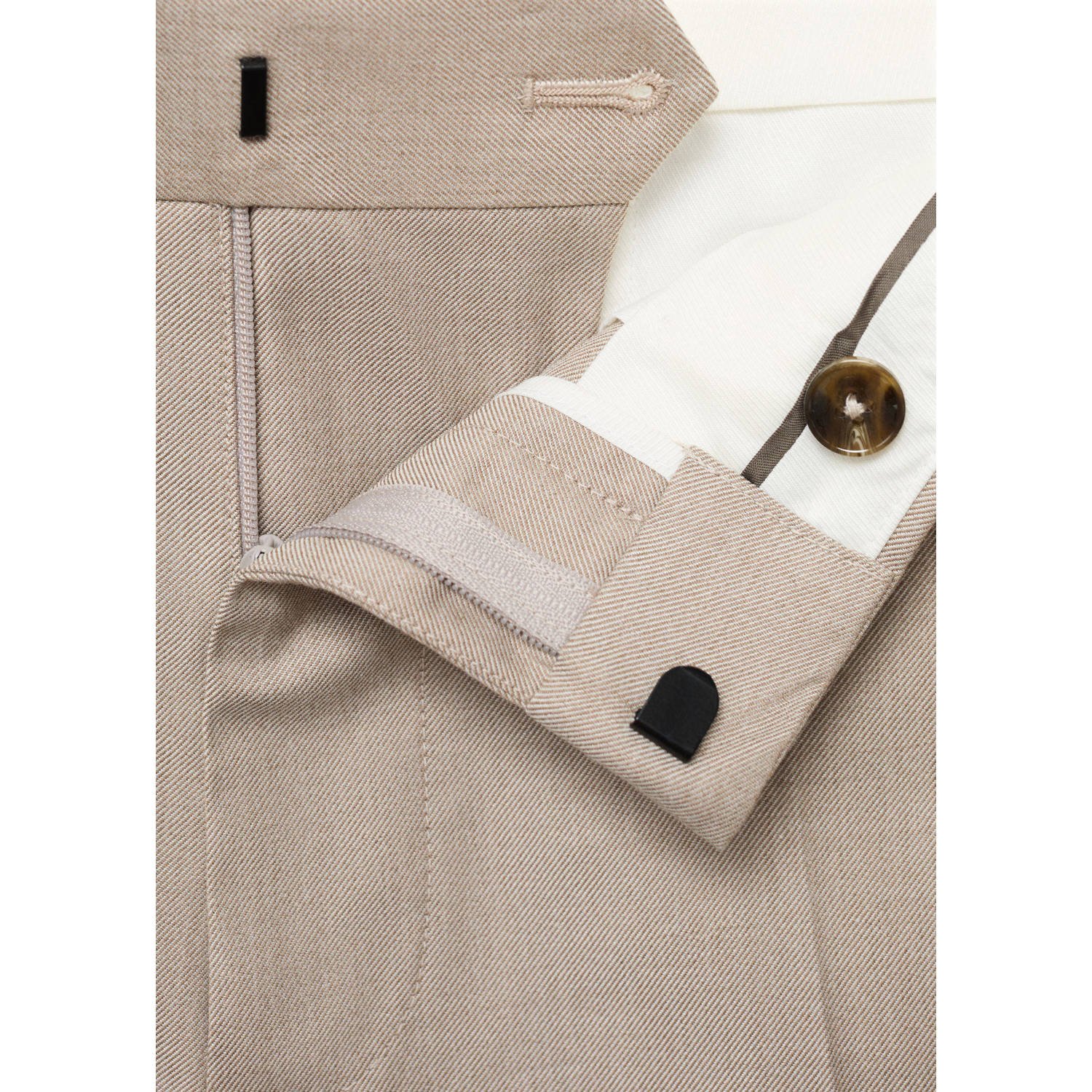 Mango Man slim pantalon beige