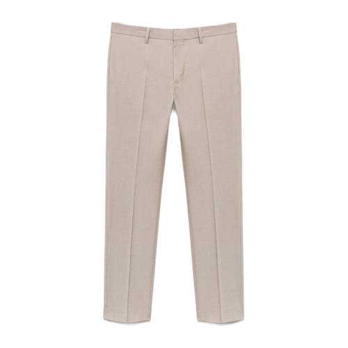 Mango Man slim pantalon beige afbeelding
