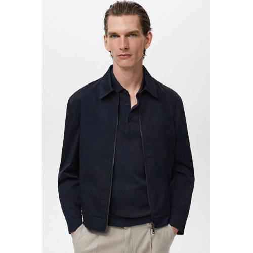 Mango Man tussenjas donkerblauw afbeelding