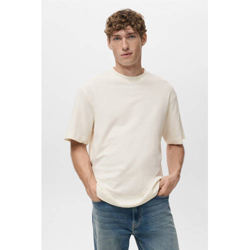 Mango Man relaxed T-shirt wit afbeelding