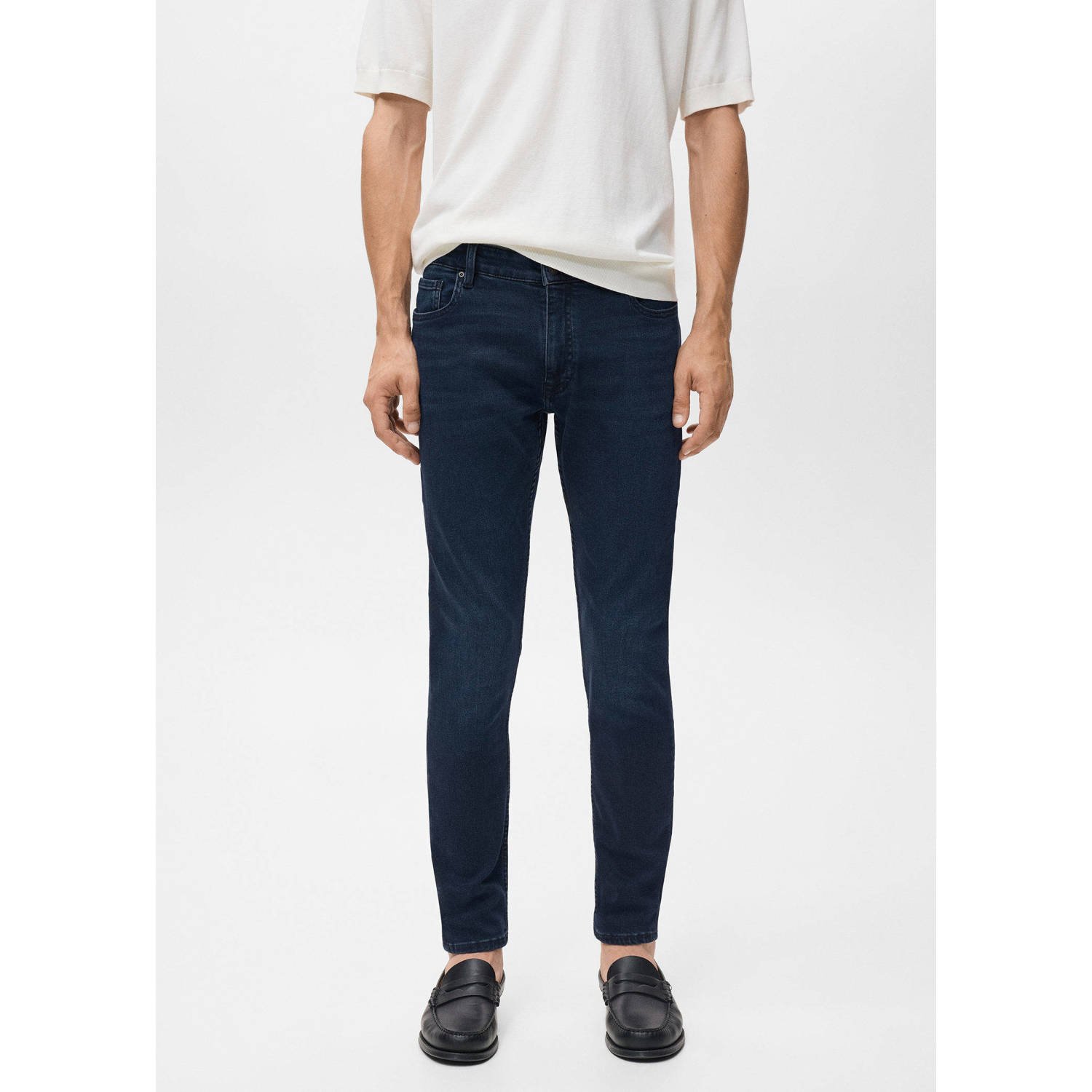 Mango Man skinny jeans changeant blauw