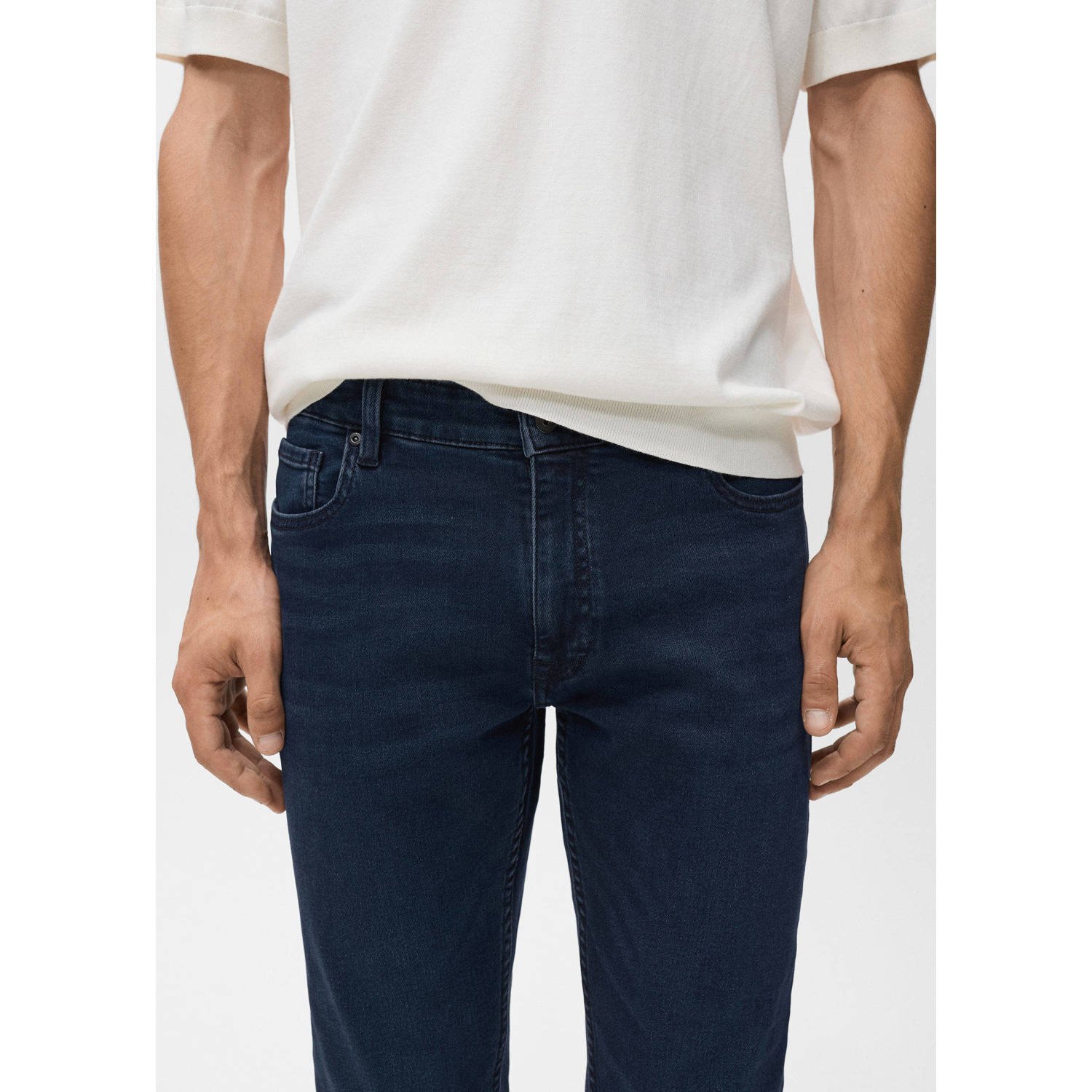 Mango Man skinny jeans changeant blauw