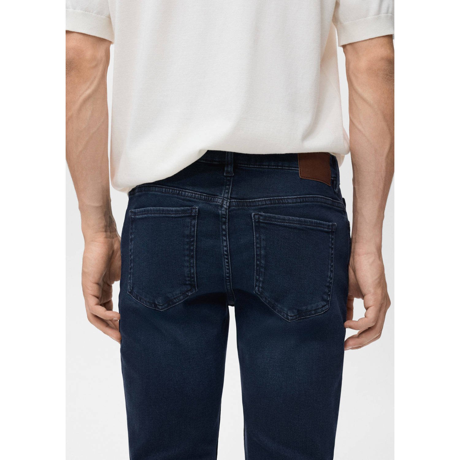 Mango Man skinny jeans changeant blauw