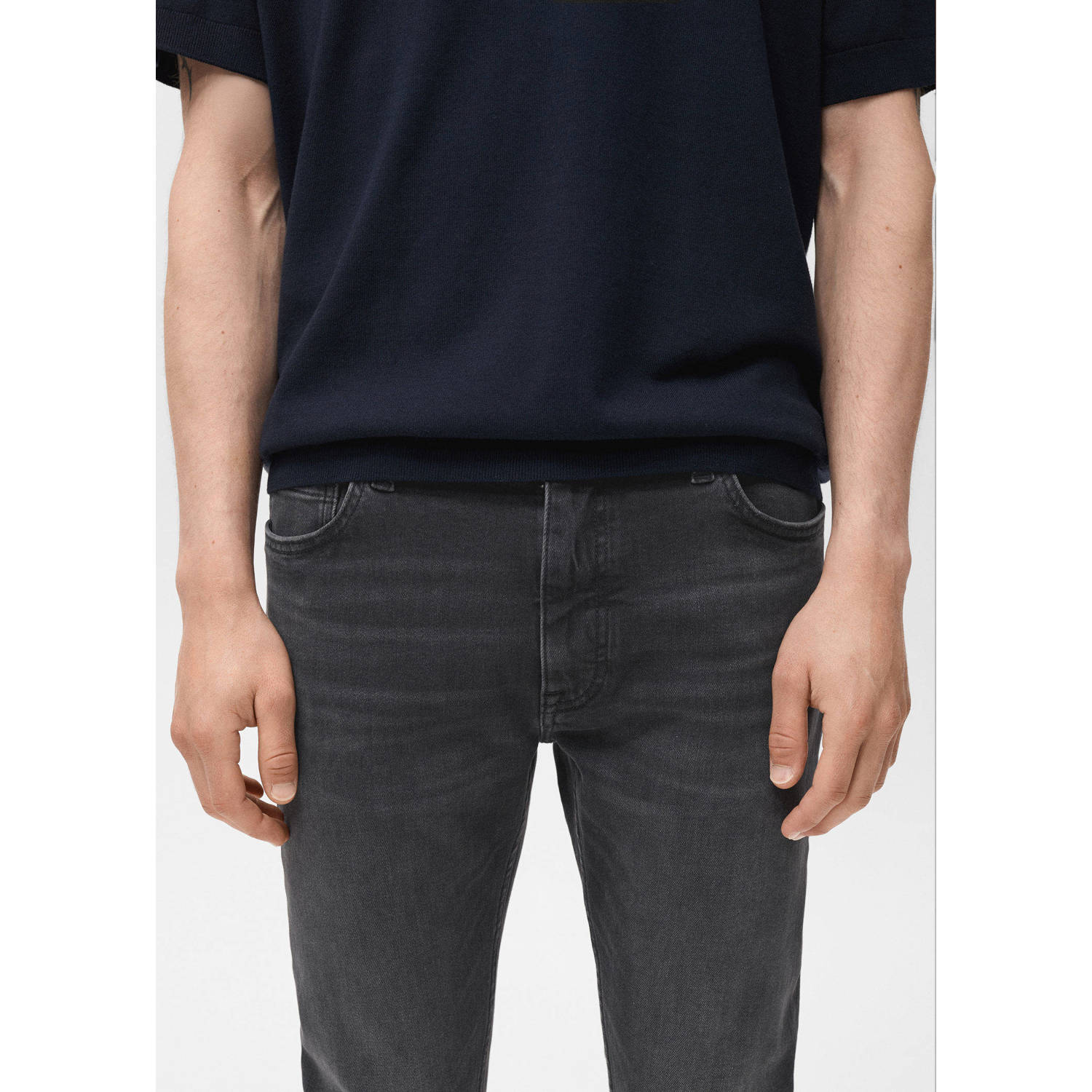 Mango Man skinny jeans changeant grijs