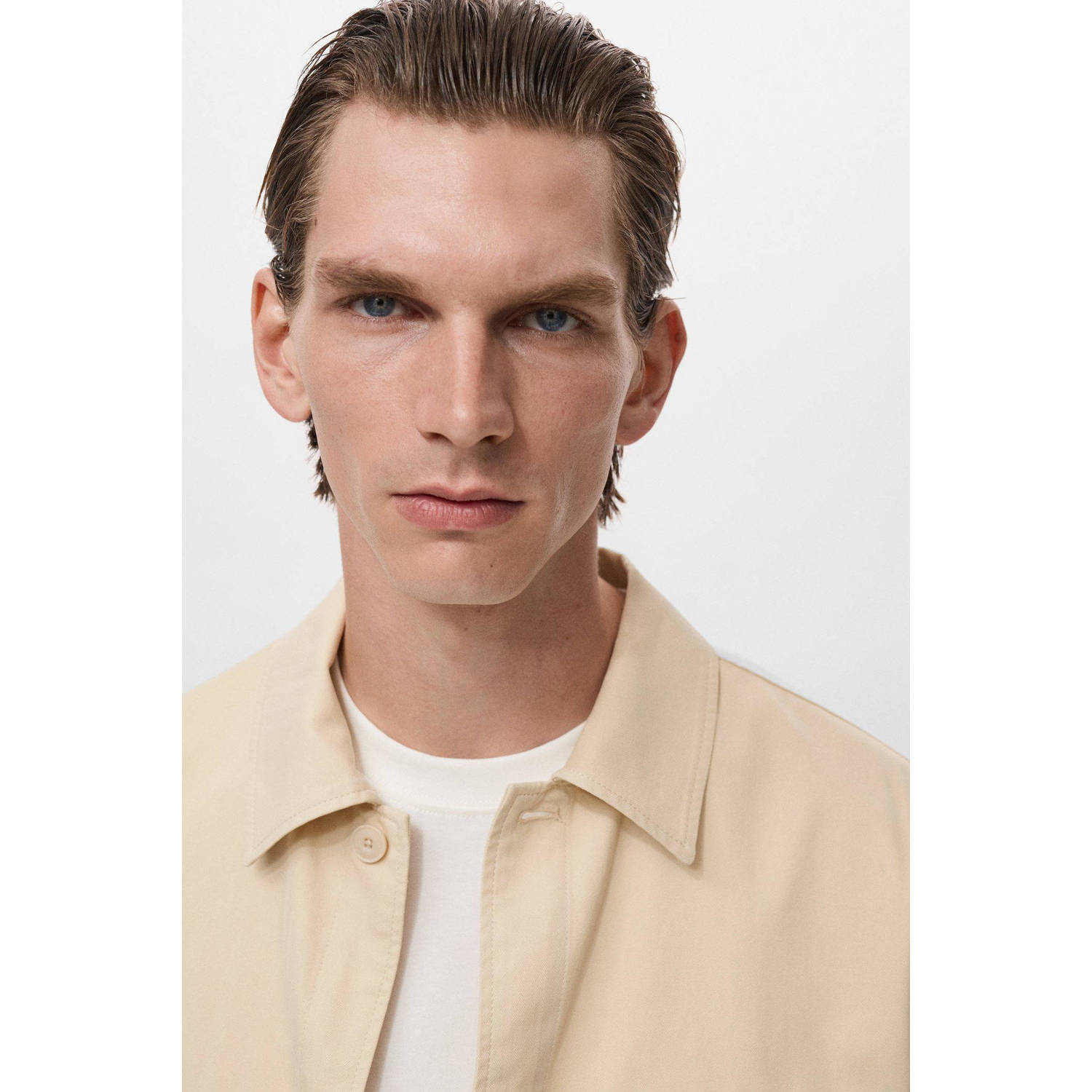 Mango Man overshirt beige