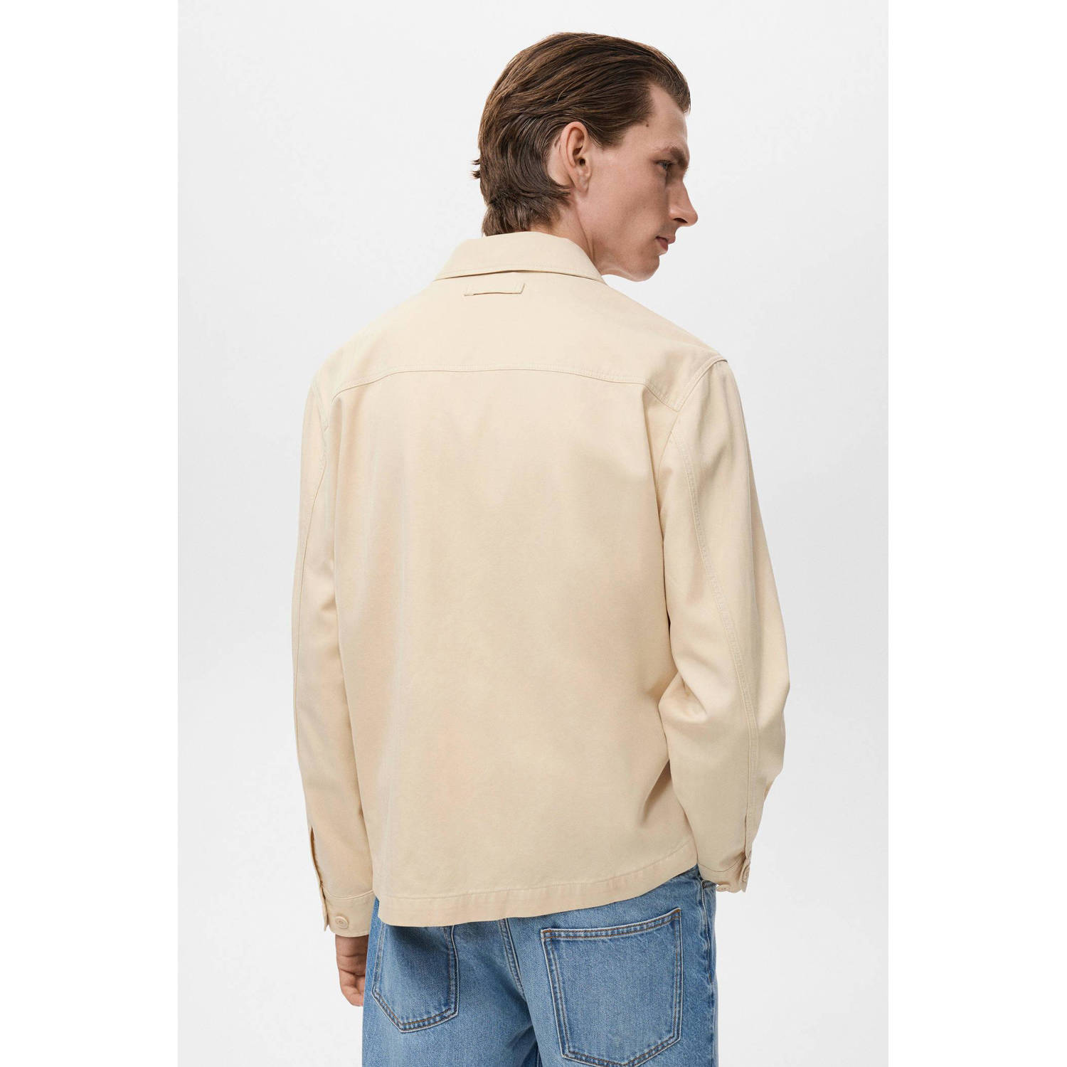 Mango Man overshirt beige