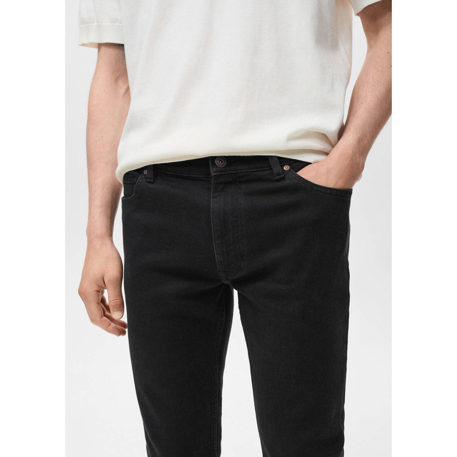 Mango Man skinny jeans changeant grijs