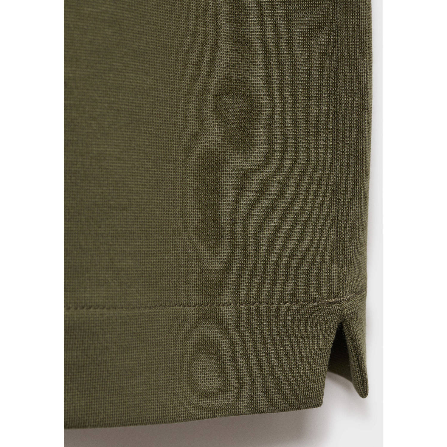 Mango Man relaxed T-shirt donkergroen
