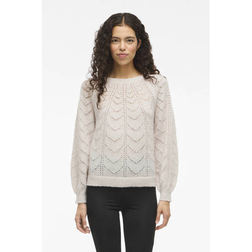 VILA sweater crème ajour afbeelding