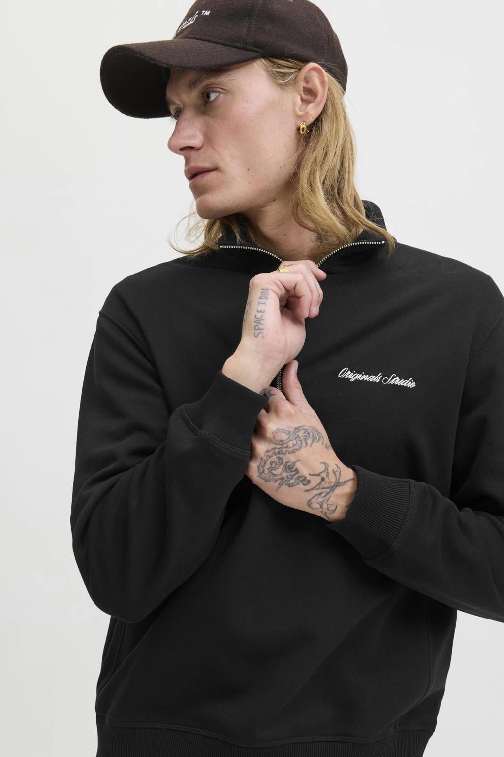 JACK & JONES ORIGINALS sweater zwart