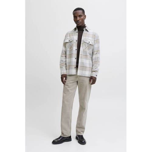 JACK & JONES PREMIUM regular casual overhemd lichtgrijs afbeelding