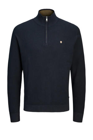 trui gebreid donkerblauw
