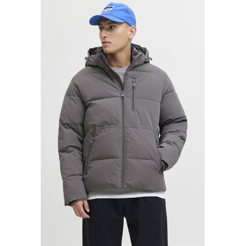 JACK & JONES ESSENTIALS winterjas grijs afbeelding