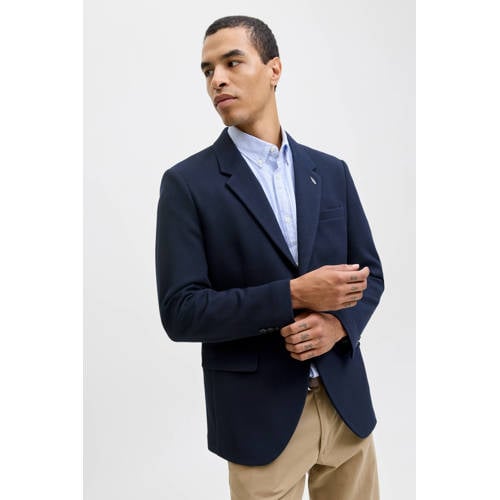 JACK & JONES PREMIUM colbert met textuur donkerblauw afbeelding
