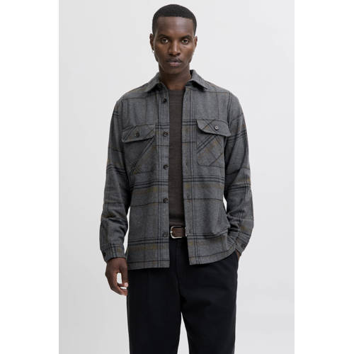 JACK & JONES PREMIUM regular casual overhemd grijs afbeelding