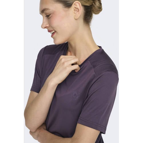 ONLY PLAY sport T-shirt ONPFLOW aubergine afbeelding