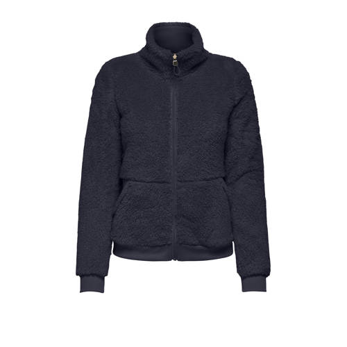 ONLY PLAY fleece jack ONPFLUFFY donkerblauw afbeelding