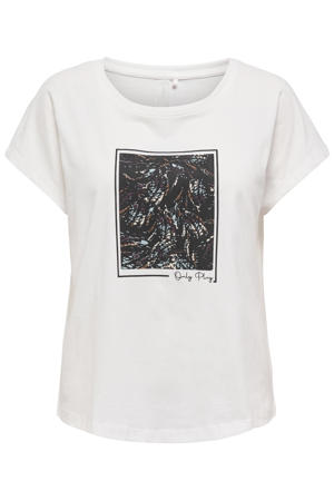 T-shirt ONPAUB wit