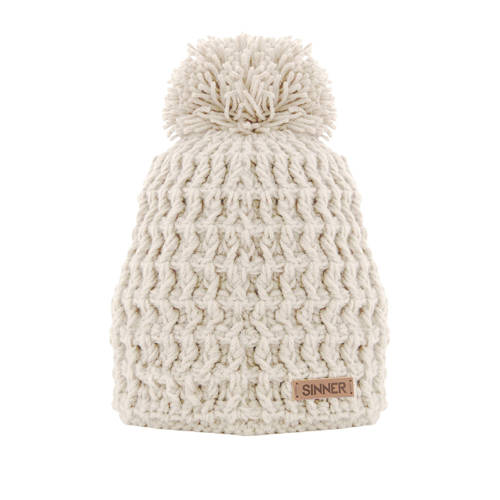 Sinner pompon muts Nordic III ecru afbeelding