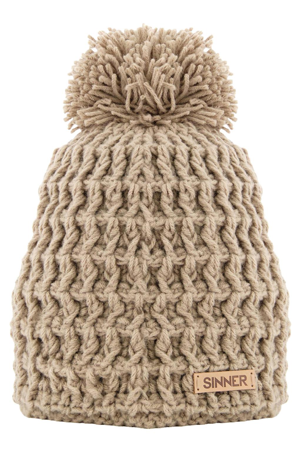 Sinner pompon muts Nordic III beige