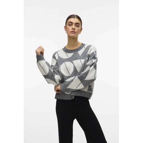 VERO MODA trui grijs gebreid afbeelding