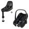 Maxi-Cosi Pebble Pebble S Tonal Black en FamilyFix S base