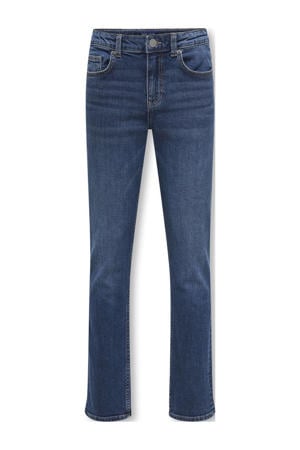 regular waist regular fit jeans dark blue denim