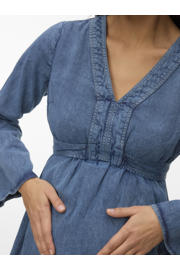 thumbnail: MAMALICIOUS zwangerschaps spijkerjurk medium blue denim