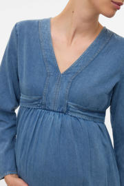 thumbnail: MAMALICIOUS zwangerschaps spijkerjurk medium blue denim