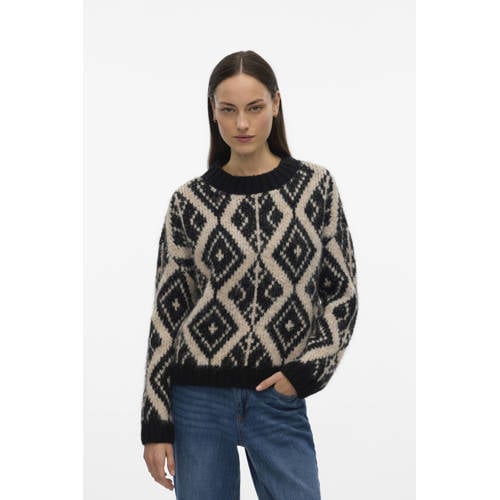 VERO MODA gebreide trui zwart afbeelding