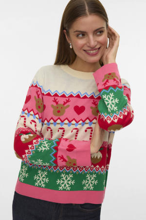 kersttrui rood gebreid
