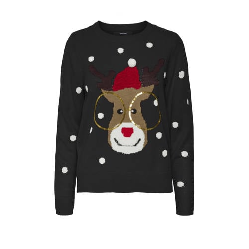 VERO MODA kersttrui zwart afbeelding