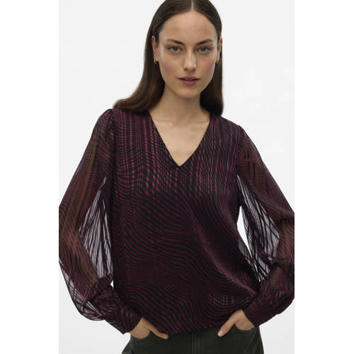 VERO MODA top donkerrood afbeelding