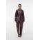 VERO MODA wide leg high waist coated broek donkerrood