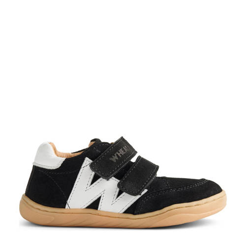 Wheat Barres suède sneakers zwart/wit afbeelding