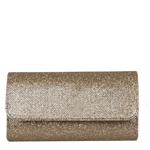  clutch met glitters Dionne bronskleurig