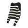ONLY MATERNITY zwangerschaps trui gebreid zwart/wit
