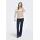 ONLY MATERNITY zwangerschaps gestreepte schipperstrui lichtgrijs grof gebreid