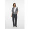 VERO MODA geruit glitter top zilver met pailletten