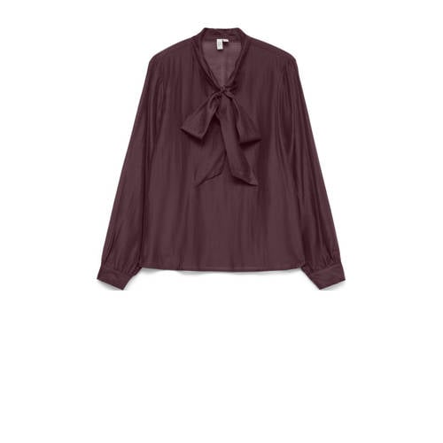 VERO MODA blousetop donkerrood afbeelding