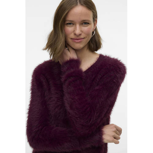 VERO MODA cardigan donkerrood afbeelding