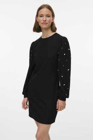 jurk met glitter zwart