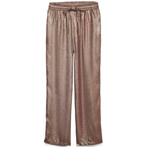 VERO MODA regular high waist casual broek goud afbeelding
